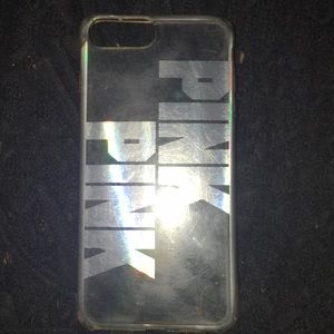 Pink 6+, 7+, Clear/Gray case